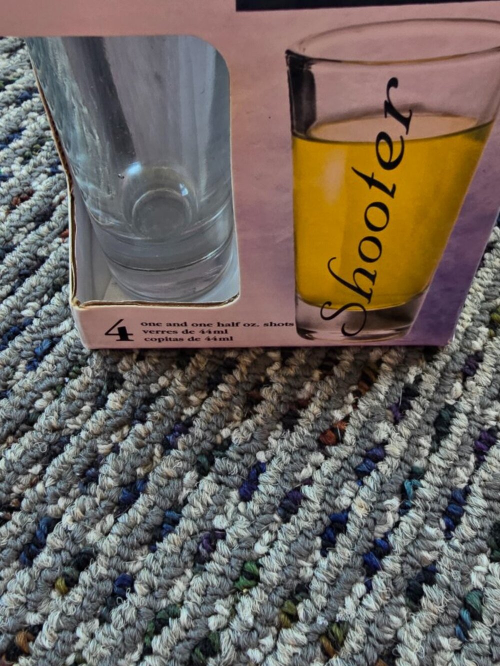 Vintage Crisa Clear Glass Shooter Shot Glasses - Set of 4 (1.5 oz)